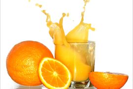 صورة لعصير برتقال، الموضوع عن فيتامين سي