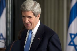 US Secretary of State John Kerry arrives for a joint press conference between Israeli Prime Minister Benjamin Netanyahu and US President Barack Obama at the Prime Minister's Residence in Jerusalem, on March 20, 2013, on the first day of Obama's three day trip to Israel and the Palestinian Territories