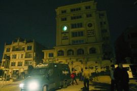تعزيزات أمنية أمام مقر مكتب إرشاد جماعة الإخوان المسلمين (1)