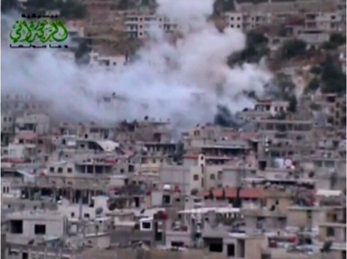 الجيش النظامي السوري يحاول اقتحام داريا