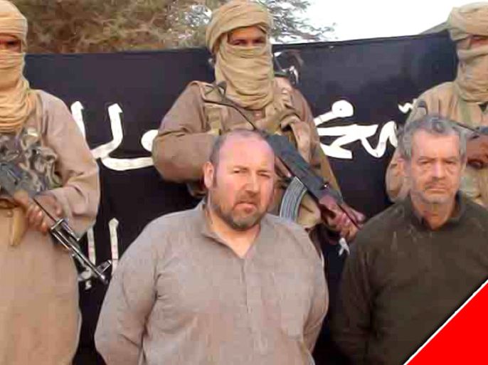 Qaeda in the Magreb (AQMI) to the Agence Nouakchott Informations (ANI) on December 9, 2011 showing French nationals Philippe Verdon and Serge Lazarevic (R) being held by AQMI at an undisclosed loaction. A French hostage has been executed in Mali, a man claiming to be a spokesman for Al-Qaeda in North Africa told Mauritania's ANI news agency late on March 19, 2013. A French foreign office spokesman said they were trying to verify the report of the killing of Philippe Verdon, who was kidnapped in November 2011, adding that "we don't know at the moment" whether it is reliable