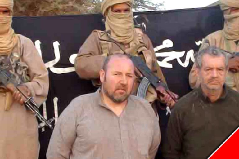 Qaeda in the Magreb (AQMI) to the Agence Nouakchott Informations (ANI) on December 9, 2011 showing French nationals Philippe Verdon and Serge Lazarevic (R) being held by AQMI at an undisclosed loaction. A French hostage has been executed in Mali, a man claiming to be a spokesman for Al-Qaeda in North Africa told Mauritania's ANI news agency late on March 19, 2013. A French foreign office spokesman said they were trying to verify the report of the killing of Philippe Verdon, who was kidnapped in November 2011, adding that "we don't know at the moment" whether it is reliable