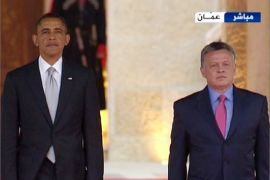 الرئيس الأميركي باراك أوباما يبدأ زيارة للأردن المحطة الأخيرة في المنطقة