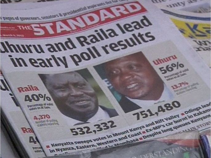 احتمال فوز أوهورو كينياتا بمنصب الرئاسة بكينيا