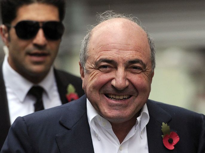A picture dated October 31, 2011 shows Russian tycoon Boris Berezovsky during a break in proceedings at the High Court in central London. The exiled Russian oligarch has died in Britain at the age of 67, his spokesman said March 23, 2013, without giving further details