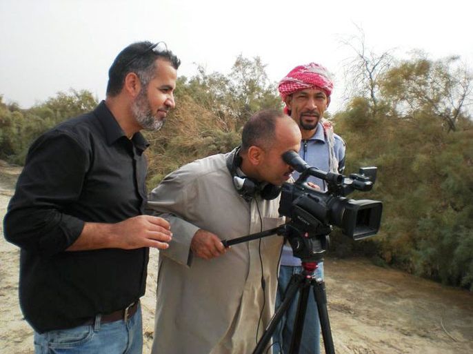 اثناء التصوير فيلم وثائقي يسلط الضوء على حضارة سومر