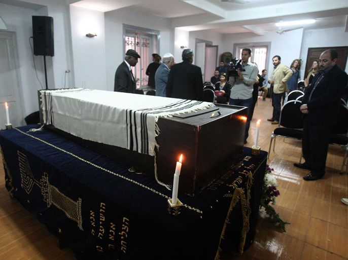 تشييع جنازة كارمن وينشتين الرئيسة السابقة للطائفة اليهودية بمصر