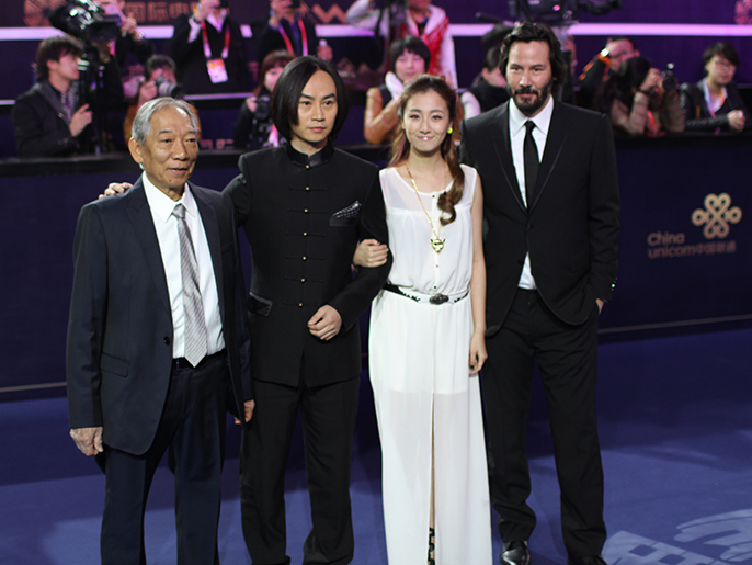 ‪نجوم سينمائيون في مهرجان بكين السينمائي الدولي‬ (الجزيرة)