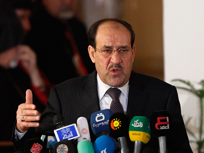 المالكي: إشعال الفتنة الطائفية سينعكس على كافة فئات الشعب العراقي (رويترز-أرشيف)