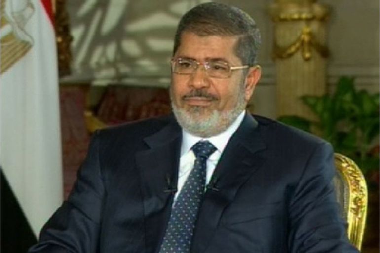 الرئيس المصري محمد مرسي في لقاء خاص مع الجزيرة