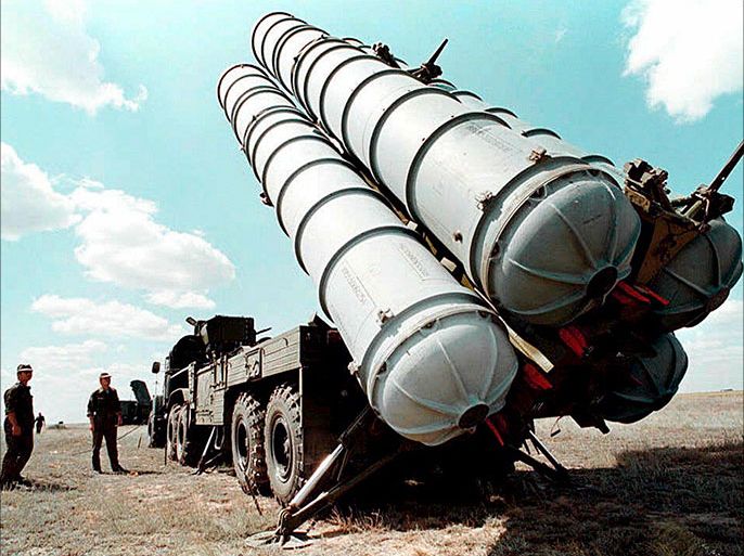 photo shows Russian S-300 air defence missiles at a military training camp in Russia. Cypriot President Glafcos Clerides announced 29 December that the S-300 his country purchased from Russia last year could be deployed in Crete instead of Cyprus as originally planned. Turkey had threatened to destroy the missiles if they were deployed on Cyprus, one-third of which is under Turkish occupation.