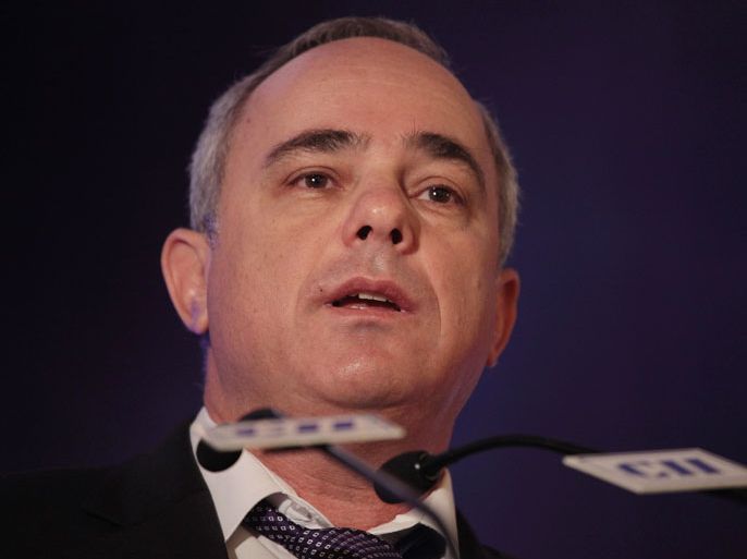 Finance Minister of Israel, Yuval Steinitz addresses the gathering in New Delhi, India on 15 December 2011 during the Delhi Economic Conclave. The Delhi Economic Conclave is a two-day event organized by Confederation of Indian Industry (CII) on 'Global Economic Situation: New Order Emerging?'. EPA/ANINDITO MUKHERJEE