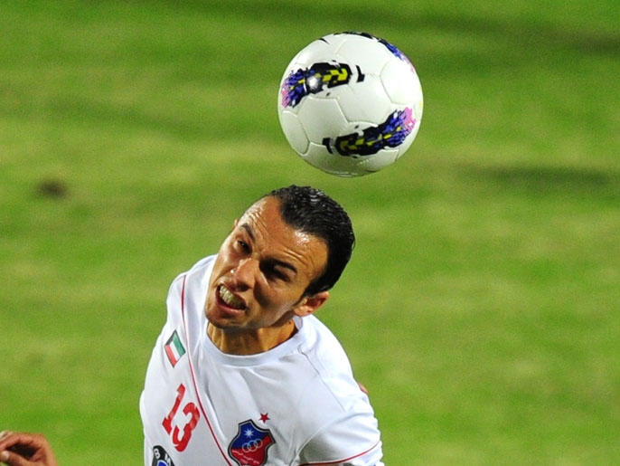 ‪التونسي شادي الهمامي سجل رابع أهداف الكويت‬ (الأوروبية-أرشيف)