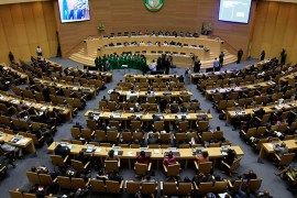 A general view of the closing session of the African Union's 21st Ordinary Session of the Assembly of Heads of States and Government in capital Addis Ababa May 27, 2013. REUTERS/Tiksa Negeri (ETHIOPIA - Tags: POLITICS)