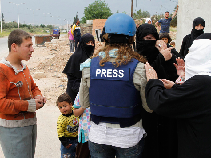 ‪الإعلاميون يعملون في ظروف خطيرة جدا بسوريا‬ (رويترز)