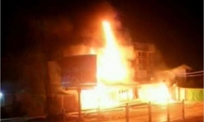 إحراق مسجد ومنازل لمسلمين بميانمار