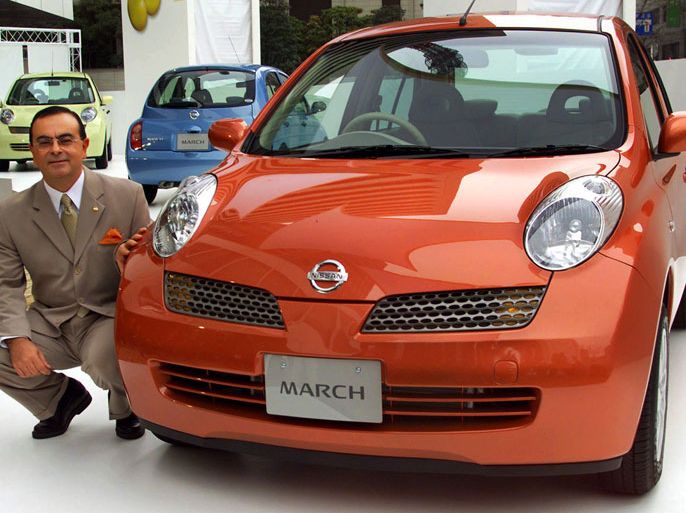 JAPAN : (FILES) This file picture taken on February 26, 2002 shows Nissan Motor's compact car "March" at Nissan headquarters in Tokyo. Nissan said it would recall some 841,000 compact cars worldwide due to a steering wheel glitch on May 23, 2013. The recall will cover the Micra, known as the March in some markets, and Cube models produced in Japan and Britain between 2002 and 2006. AFP PHOTO / FILES / Toru YAMANAKA