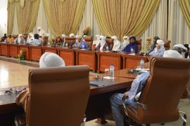 Tuareg leaders attend a meeting on the Malian crisis on June 7, 2013, in Ouagadougou. Talks initially planned for June 7 were postponed.