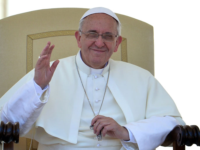 البابا فرانشيسكو قدم موعد الاحتفال نصف ساعة (الفرنسية-أرشيف)