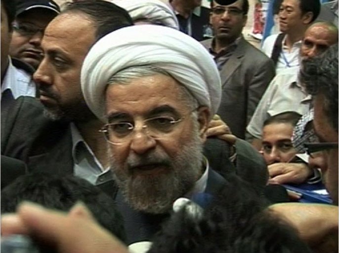 فوز حسن روحاني بالانتخابات الرئاسية في إيران