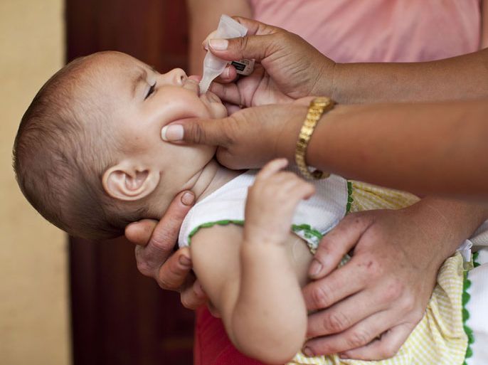 epa02009988 Commercial handout image released by prnewswire on 29 January 2010 shows a baby in Pantasma, Nicaragua getting her first dose of rotavirus vaccine. The rotavirus vaccine was the first of its kind to be introduced in developing countries the same year it was introduced in developed countries. This marked a dramatic improvement over the traditional 10- to 20-year delays. EPA/- EPA COMMERCIAL FEED EDITORIAL USE ONLY/NO SALES