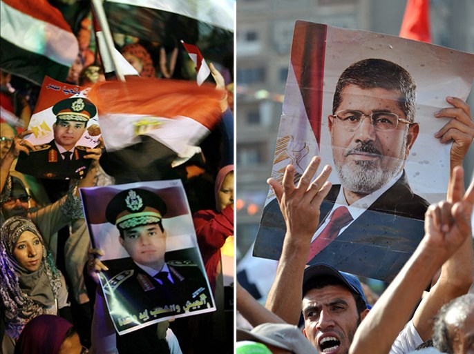 كومبو - أنصار الرئيس محمد مرسي - مؤيدي الجيش