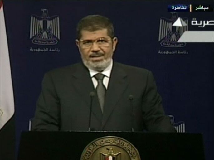 الرئيس المصري محمد مرسي يوجه كلمة للشعب 2/7/2013
