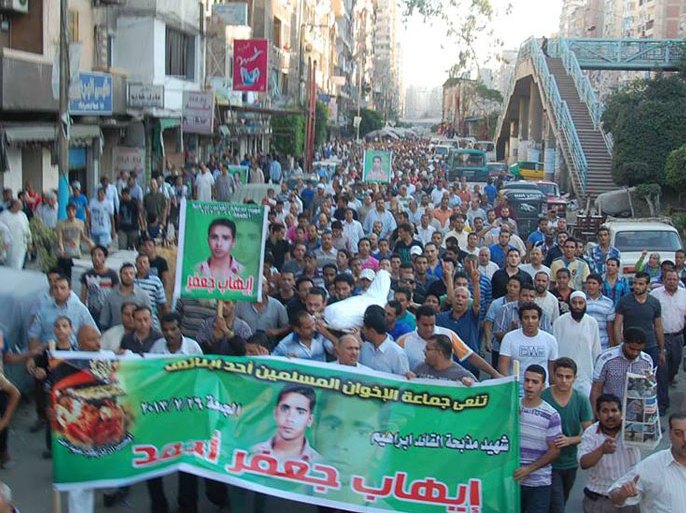 تشييع قتلى من المؤيدين لمرسي بالإسكندرية