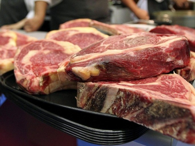 Pieces of red meat are displayed on the first day of the gastronomy congress 'San Sebastian Gastronomika 2012' in San Sebastian, Spain, 08 October 2012. This edition pays homage to the French cuisine.
