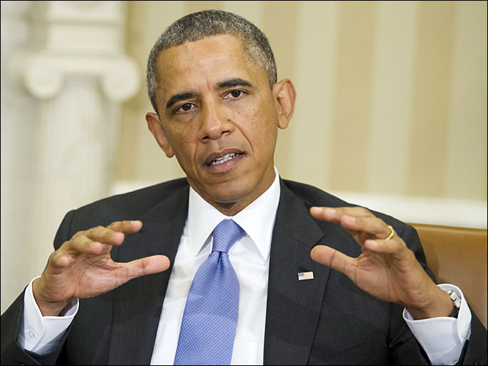 ‪مشاكل الميزانية خففت الضغوط على أوباما بشأن المساعدات السنوية لمصر‬ (الفرنسية)