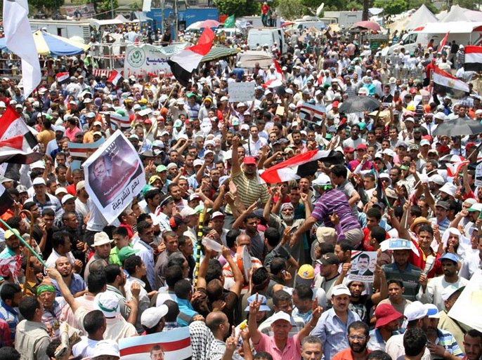 من المظاهرات المؤيدة للرئيس المعزول محمد مرسي
