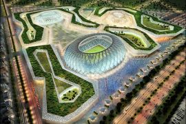 epa02483086 A handout image made available by the Qatar 2022 FIFA World Cup Bid Committee on 06 December 2010, shows a general view of the proposed new Al-Wakrah Stadium in Al-Wakrah, Qatar, venue of the FIFA 2022 World Cup soccer tournament. The new Al-Wakrah Stadium in one of Qatar's oldest cities will have a capacity of 45,120 seats. EPA/QATAR 2022 WORLD CUP BID COMMITTEE HO EDITORIAL USE ONLY/NO SALES