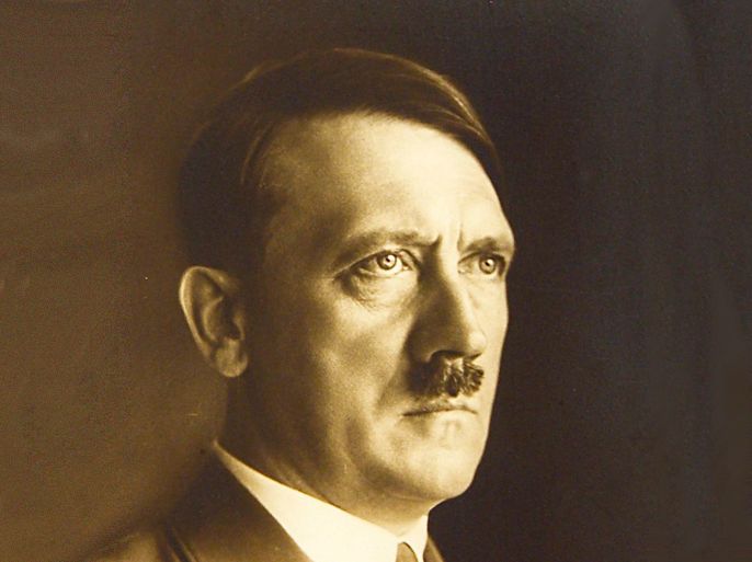 epa000457639 This signed portrait postcard of Adolf Hitler was sold along with a first edition of Mein Kampf at auction in London Wednesday 15th June 2005 by Bloomsbury Auctions. The book, signed by the Nazi leader in ink on the inside, was probably removed from one of his offices at the end of the 2nd World War. It sold for £23,800 (appropx. euros 35,700). In the book, written in 1923, he laid out his views on Aryan purity, world Jewry and international communism. EPA/HO