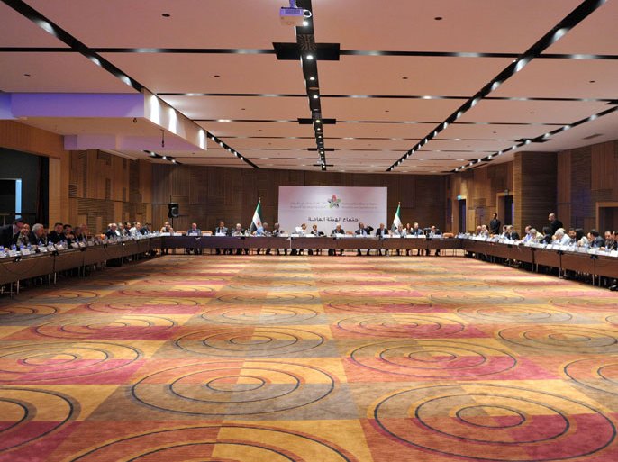 The National Coalition of Syrian Revolution and Opposition forces meets on July 4, 2013, in Istanbul. Syria's main political opposition will attempt to nominate a new leader to unify a fractured coalition during the 2-day meeting in Istanbul.