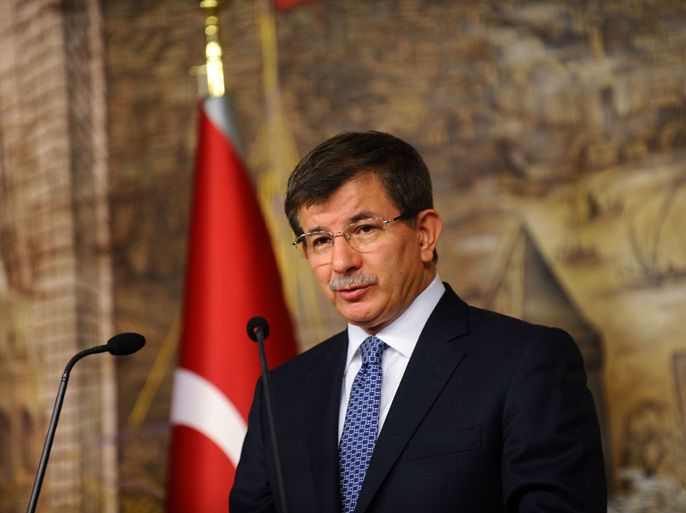 Turkish Foreign minister Ahmet Davutoglu speaks on July 4, 2013, in Istanbul during a press conference before his meeting with Turkish prime minister scheduled to focus on the situation in Egypt.urkey on Thursday said the military intervention that ousted Egypt's Islamist president Mohamed Morsi did not reflect the people's will and urged the country to "return to democracy"."The power change in Egypt was not a result of the will of the people. The change was not in compliance with democracy and law," Deputy Prime Minister Bekir Bozdag said in Ankara.