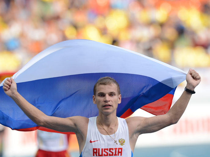 ‪الروسي ألكسندر إيفانوف أحرز الميدالية الذهبية الأولى لبلاده‬ (الفرنسية)