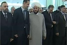 بشار الأسد في صلاة العيد