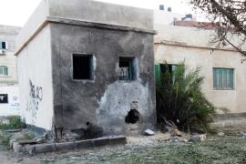 A picture taken on August 11, 2013 shows a police station damaged by a missile attack in El-Arish in Egypt's Sinai peninsula. Analysts attribute the sharp rise in Sinai violence to Islamist extremists seeking to take advantage of the political insecurity in Egypt following Morsi's ouster.