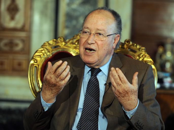 Tunisian National Constituent Assembly speaker Mustapha Ben Jaafar gives an exclusive interview to AFP on October 11, 2012 in Tunis. AFP PHOTO /FETHI BELAID