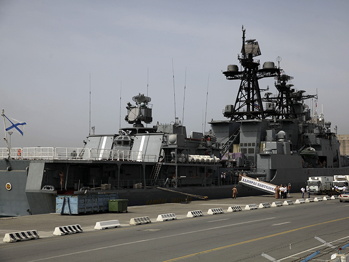 سفينة حربية روسية في البحر المتوسط (الفرنسية)