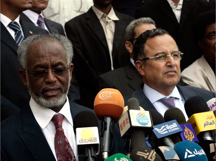 المؤتمر الصحفي بين وزيري خارجية السودان علي كرتي ومصر نبيل فهمي