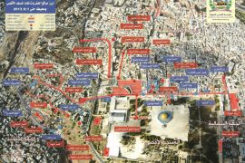 أبرز مواقع الحفريات في المسجد الأقصى -مؤسسة القدس الدولية- عين على الأقصى - التقرير السابع