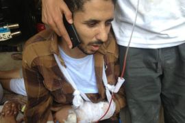 محمد الزكي - مصور قناة الجزيرة مصابا في رابعة العدوية