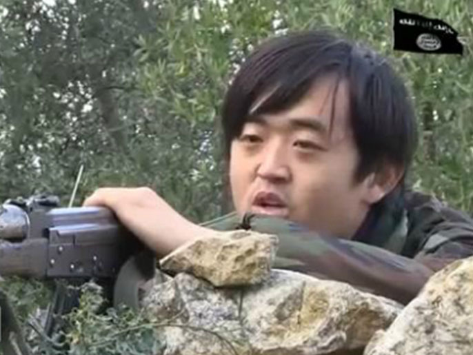 ‪وانغ بو مواطن صيني تطوع للقتال في صفوف المعارضة السورية‬ (الجزيرة)