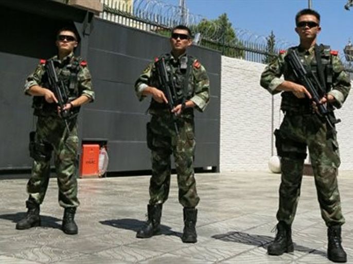 قوات خاصة لحماية السفارة الصينية _ صحيفة غلوبل تايمز