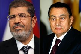كومبو يجمع الرئيس المصري المخلوع حسني مبارك و محمدمرسي
