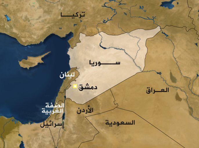خريطة سوريا - قديمة الرجاء عدم الاستخدم