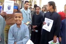 طلاب ثانوي في ديروط يتظاهرون ضد الانقلاب