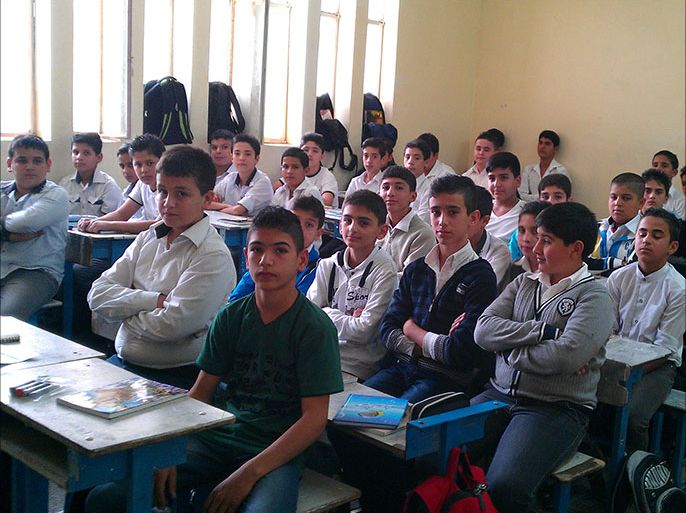 مجموعة التلاميذ في احد المدارس العربية بالسليمانية