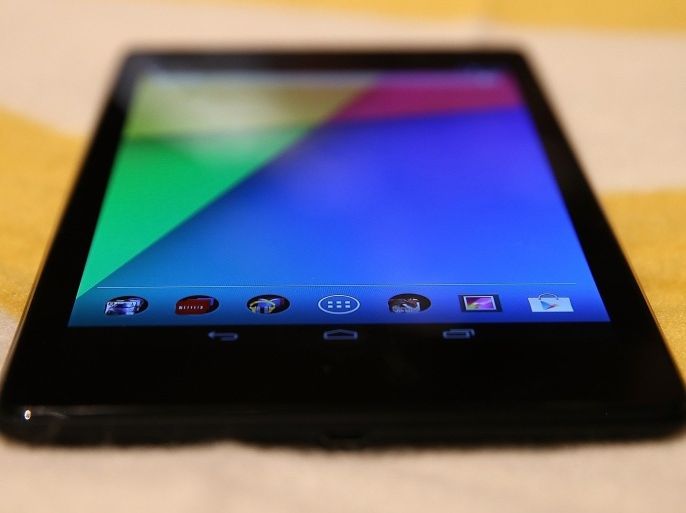 SAN FRANCISCO, CA - JULY 24: The new Google Nexus 7 tablet, made by Asus is displayed during a Google special event at Dogpatch Studios on July 24, 2013 in San Francisco, California. Google announced a new Asus Nexus 7 tablet and the Chromecast SDK.